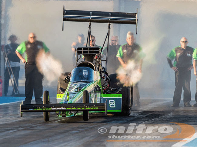 liam jones in rf motorsport's top fuel dragster